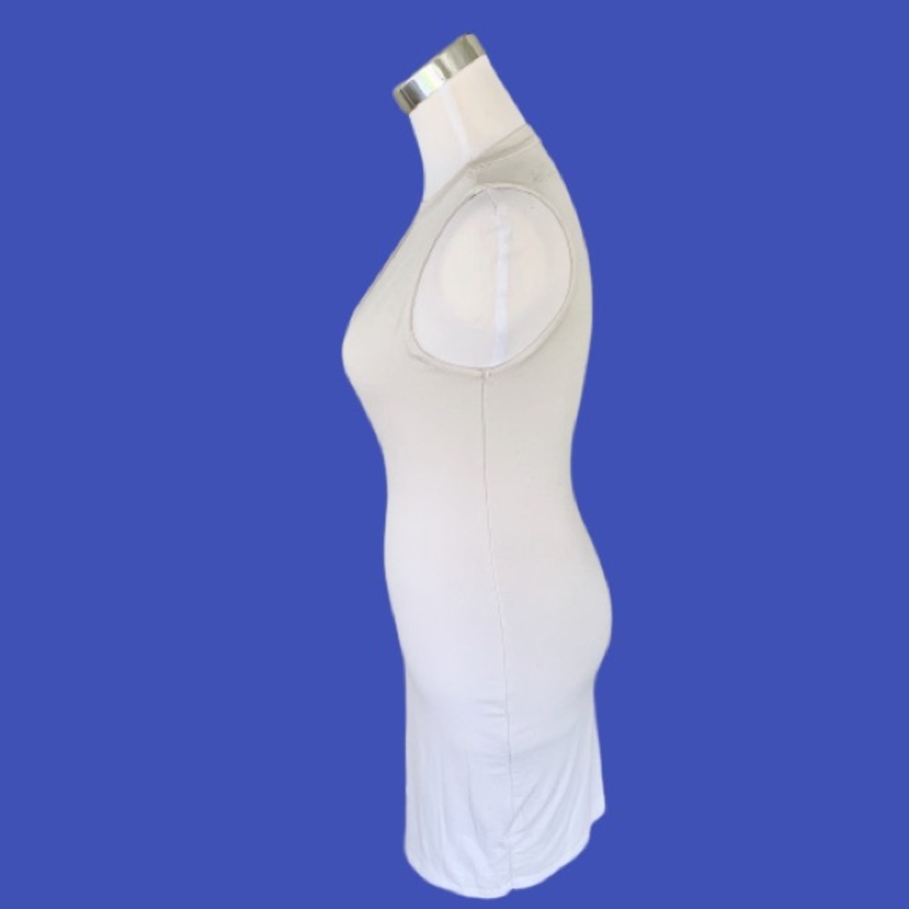 Cefian Cream Bodycon Sleeveless Mini Dress Small - Picture 2 of 7